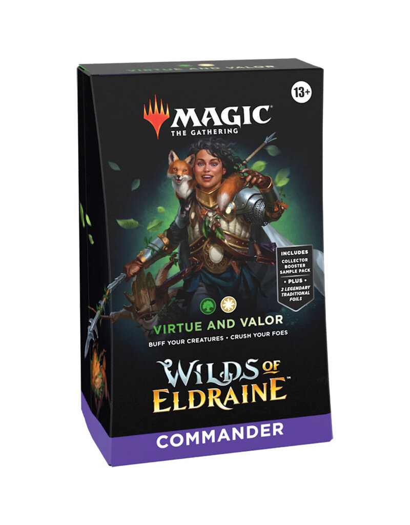 Wizards of the Coast MTG Wilds of Eldraine Virtue and Valor Commander Deck