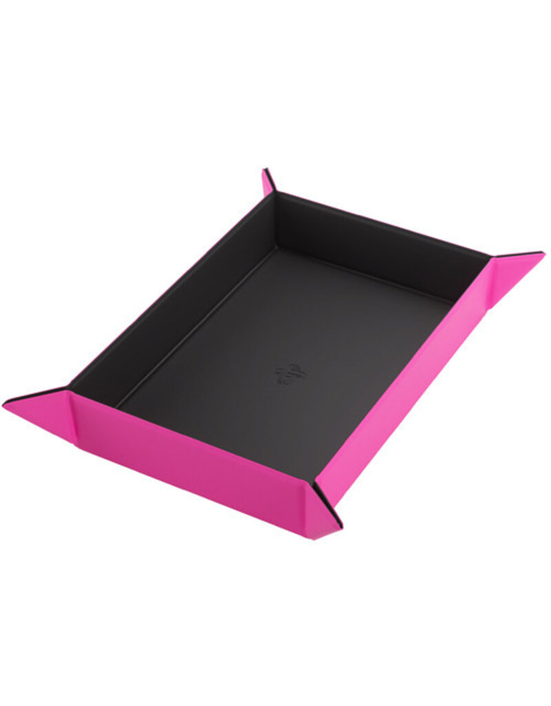 Gamegenic Magnetic Dice Tray Rectangular Black/Pink