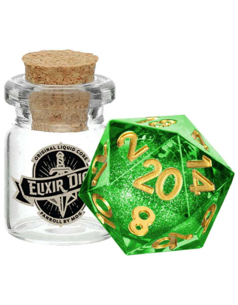 FanRoll by Metallic Dice Games D20 Elixir Liquid Core Aegis of Hope