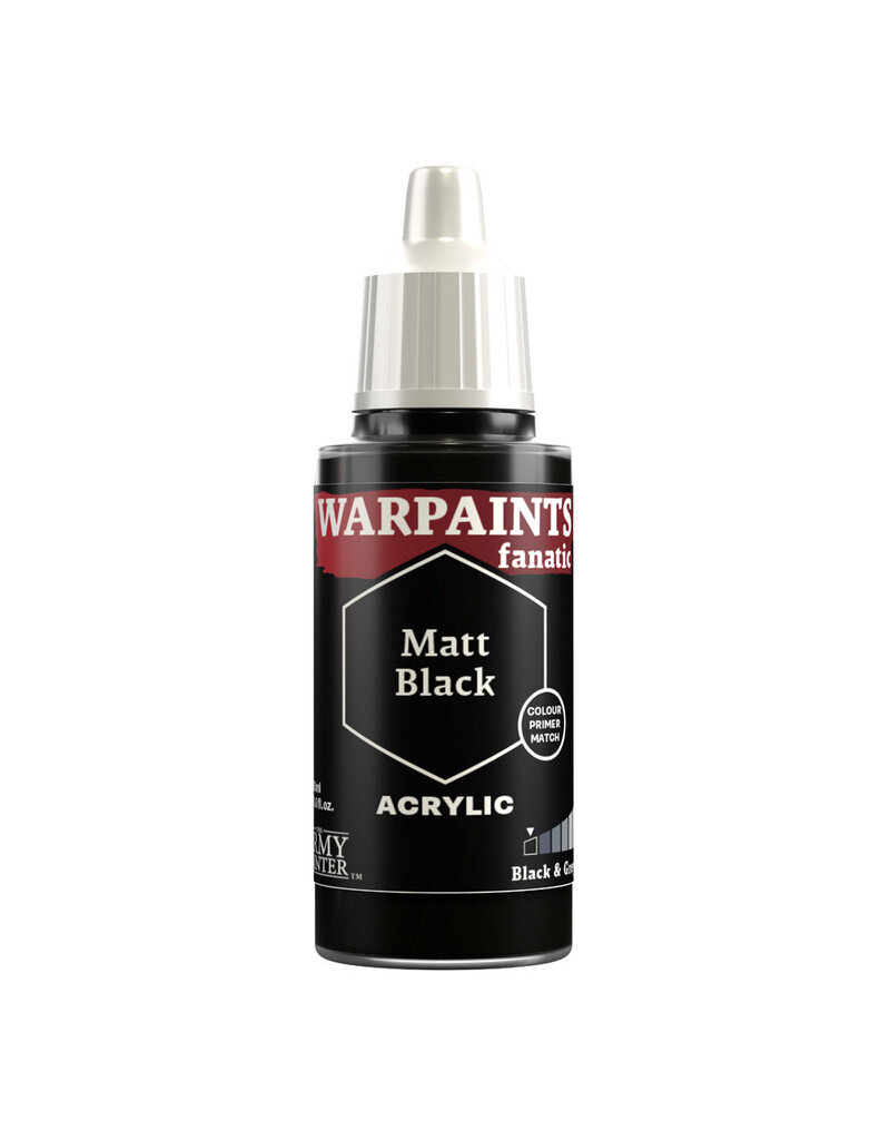 The Army Painter Warpaints Fanatic: Matt Black 18ml