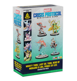 Atomic Mass Games Marvel Crisis Protocol Mighty Thor, Lady Sif, Thor, Hero of Midgard & Loki, Prince of Lies