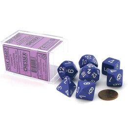 Chessex Chessex 7-Set Dice Cube Opaque Purple with White