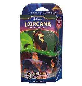 Ravensburger Disney Lorcana TCG - Shimmering Skies Starter Deck Emerald/Steel