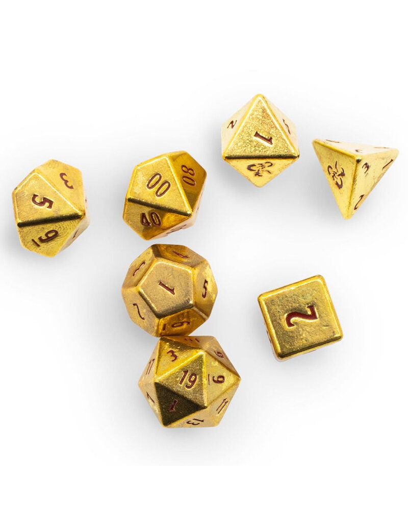 Ultra Pro Dungeons & Dragons RPG: 50th Anniversary Metal Dice 7 Set