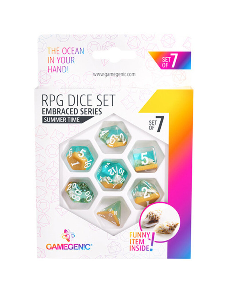 Gamegenic Gamegenic RPG Dice Set - Summer Time - Embraced Series