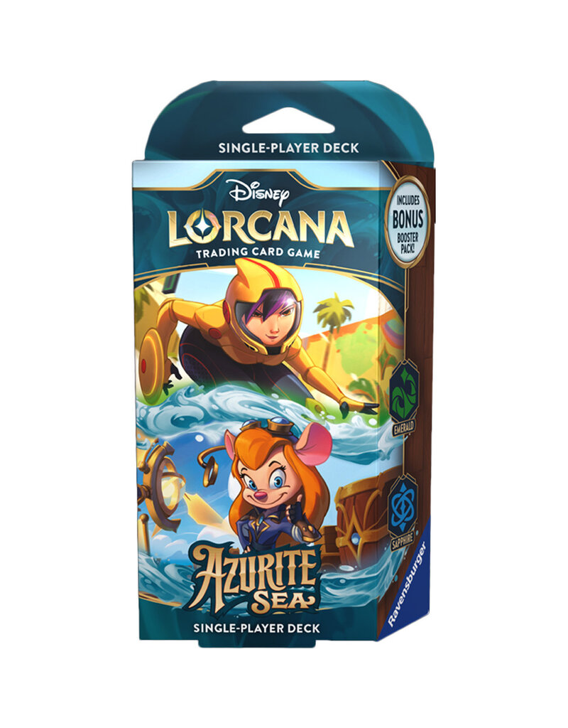Ravensburger Disney Lorcana TCG - Azurite Sea Starter Deck - GoGo & Gadget (Emerald/Sapphire)