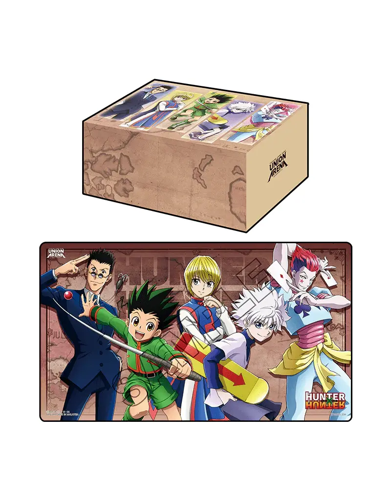Bandai Namco Union Arena Playmat & Half Storage Box Set Hunter x Hunter