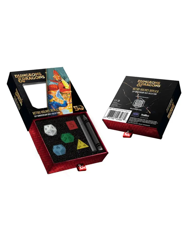 Ultra Pro Dungeons & Dragons RPG: 50th Anniversary Dice - Retro Holmes Replica Set