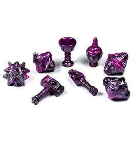 Tabletop Tycoon Polyhero Cleric 8 Dice Set - Vile Violet
