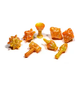Tabletop Tycoon Polyhero Cleric 8 Dice Set - Sunstorm