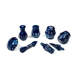 Tabletop Tycoon Polyhero Rogue 8 Dice Set - Midnight Blue