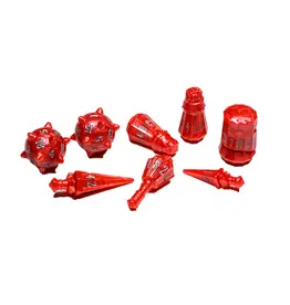 Tabletop Tycoon Polyhero Warrior 8 Dice Set - Crimson Carnage