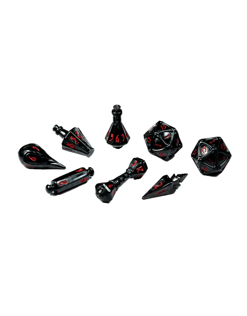 Tabletop Tycoon Polyhero Wizard 8 Dice Set - Shadow