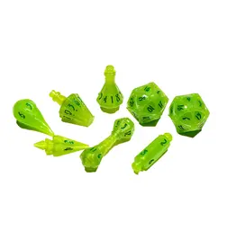 Tabletop Tycoon Polyhero Wizard 8 Dice Set - Acid Splash
