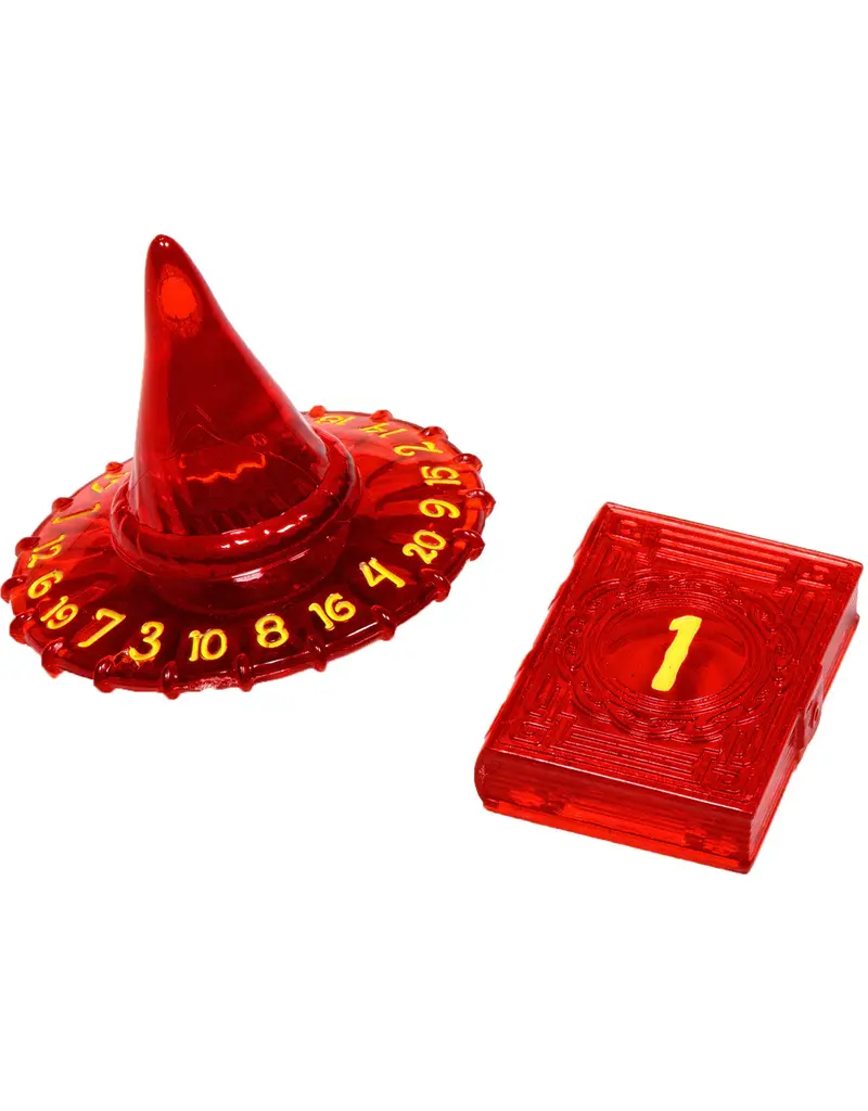 Tabletop Tycoon Polyhero d20 Wizard Hat and d2 Spellbook - Dragonfire