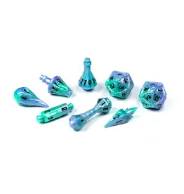 Tabletop Tycoon Polyhero Wizard 8 Dice Set - Aether Mist