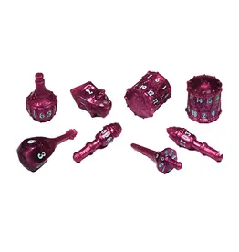 Tabletop Tycoon Polyhero Bard 8 Dice Set - Raspberry Rhapsody