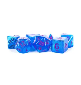 Metallic Dice Games Acrylic Poly Dice 7-Set Stardust Purple