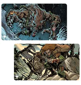 Wizards of the Coast Playmat: MTG Double Sided- Innistrad Remastered- Huntmaster of the Fells / Ravager of the Fells