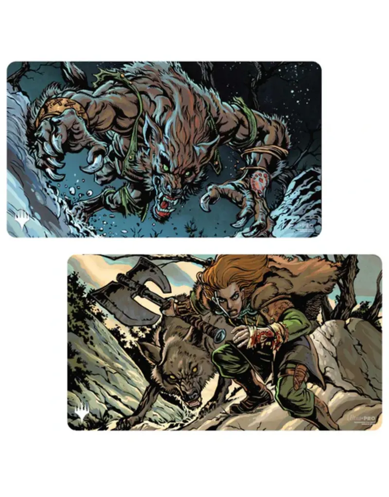 Wizards of the Coast Playmat: MTG Double Sided- Innistrad Remastered- Huntmaster of the Fells / Ravager of the Fells