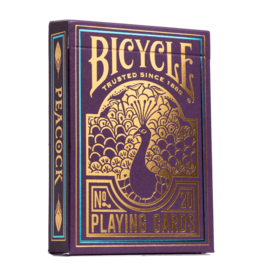 Bicycle Bicycle Purple Peacock Deluxe Playing Cards