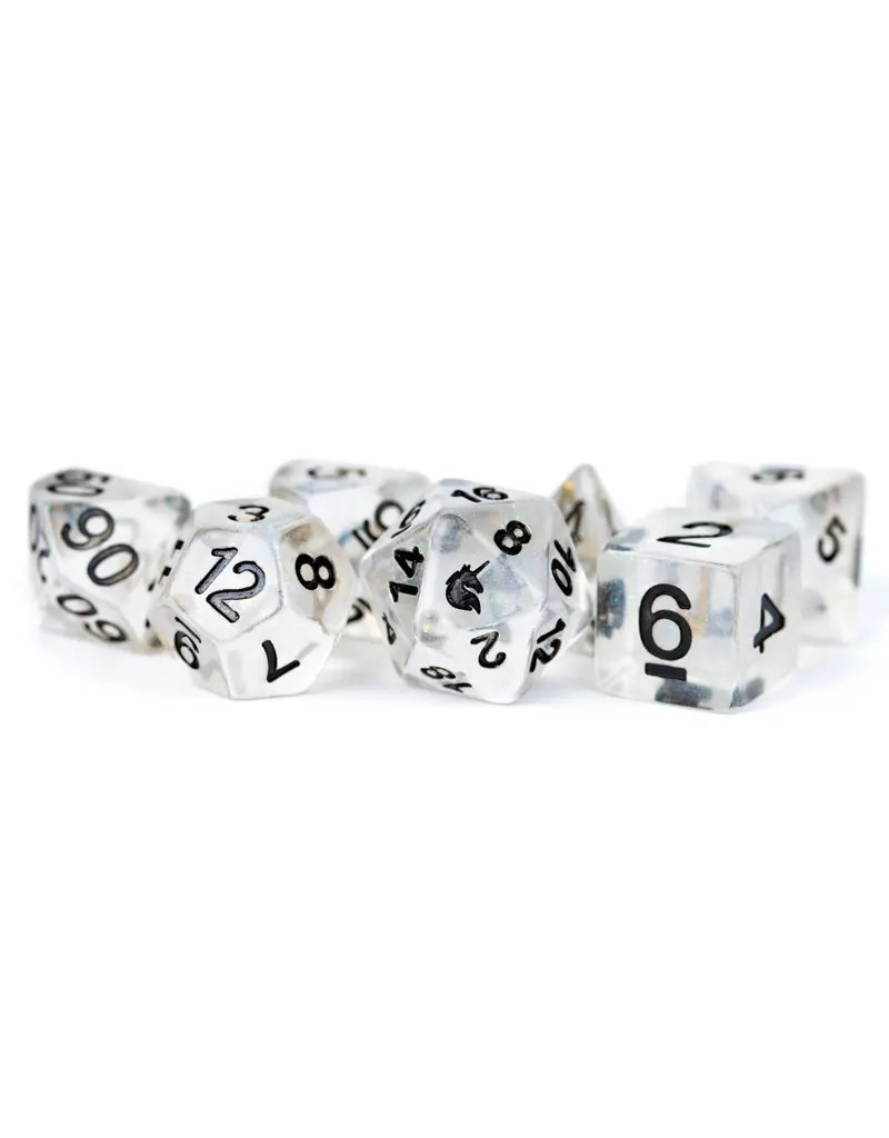 Metallic Dice Games Metallic Dice Games 7-Set Unicorn Dice - Ice
