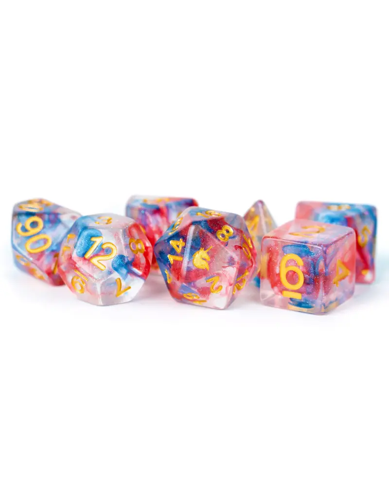 Metallic Dice Games Metallic Dice Games 7-Set Unicorn Dice - Cosmic Carnival
