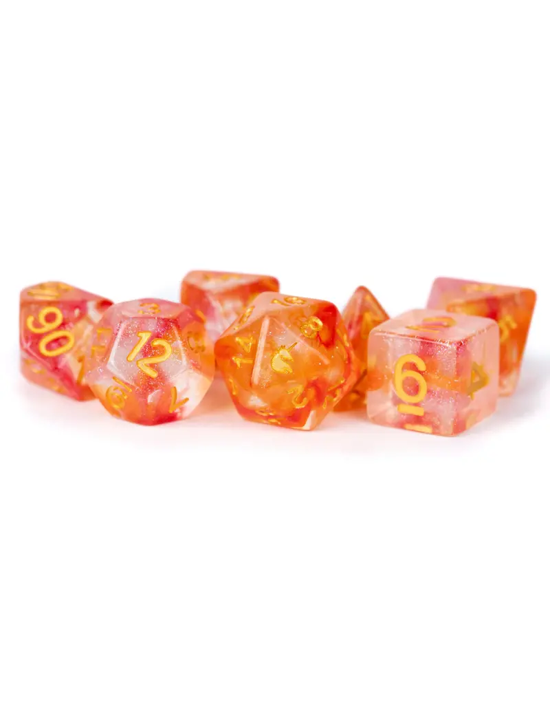 Metallic Dice Games Metallic Dice Games 7-Set Unicorn Dice - Mystic Embers