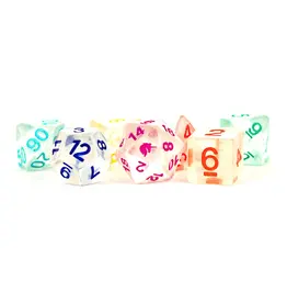 Metallic Dice Games Metallic Dice Games 7-Set Unicorn Dice - Rainbow Ice