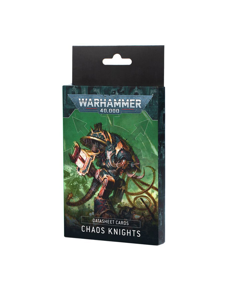 Games Workshop Warhammer 40k: Datasheet Cards: Chaos Knights