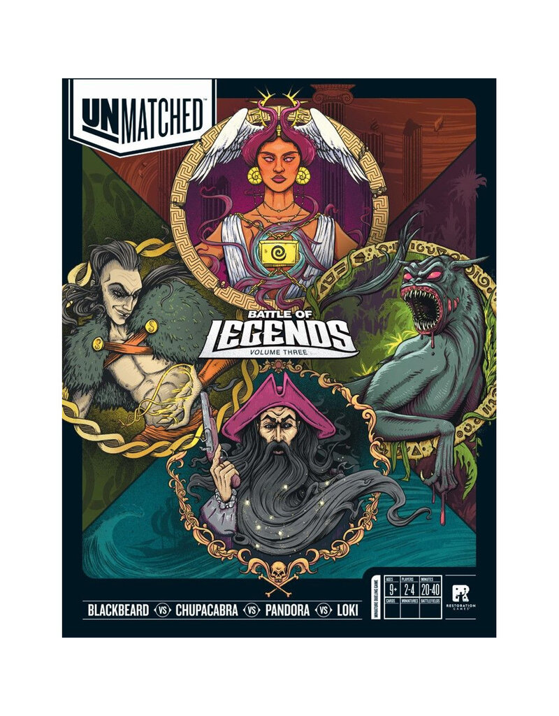 Restoration Games Unmatched Battle Of Legends Vol 3