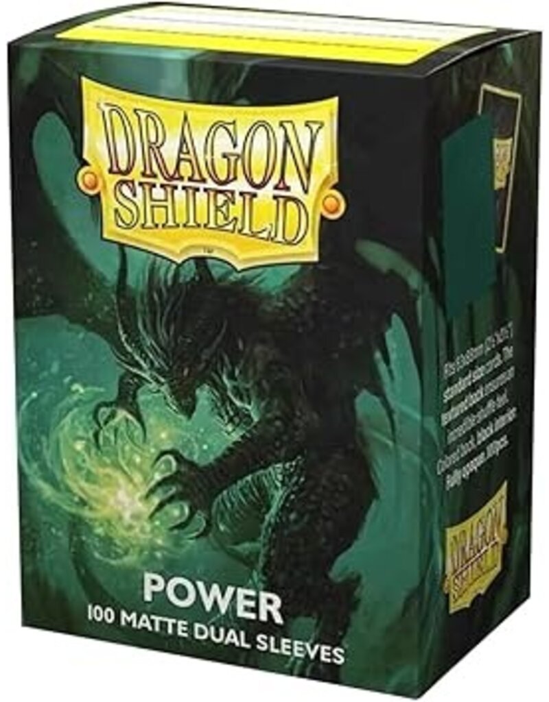Arcane Tinmen Dragon Shield: Matte Dual - Metallic Green & Power (100)