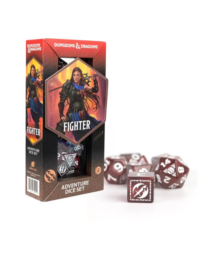 Wizards of the Coast D&D Adventure Dice Set: Fighter - Red