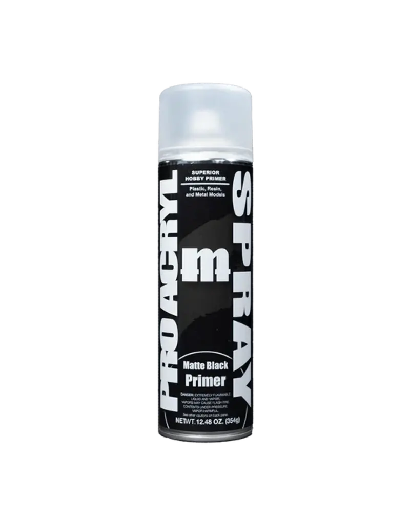 Monument Hobbies Pro Acryl Spray - Matte Black Primer (500 ml)