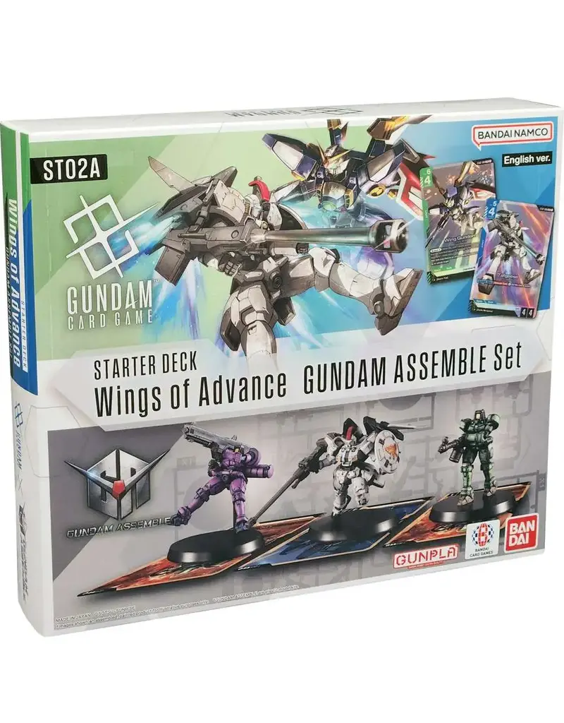 Bandai Namco Gundam TCG: Gundam Assemble - Wings of Advance Starter Deck Set (ST-02 Assemble)