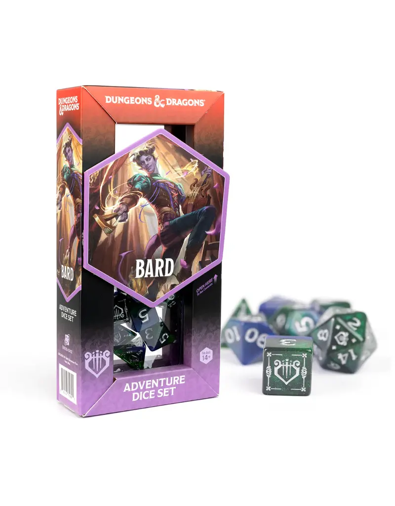 Wizards of the Coast D&D Adventure Dice Set: Bard - Blue