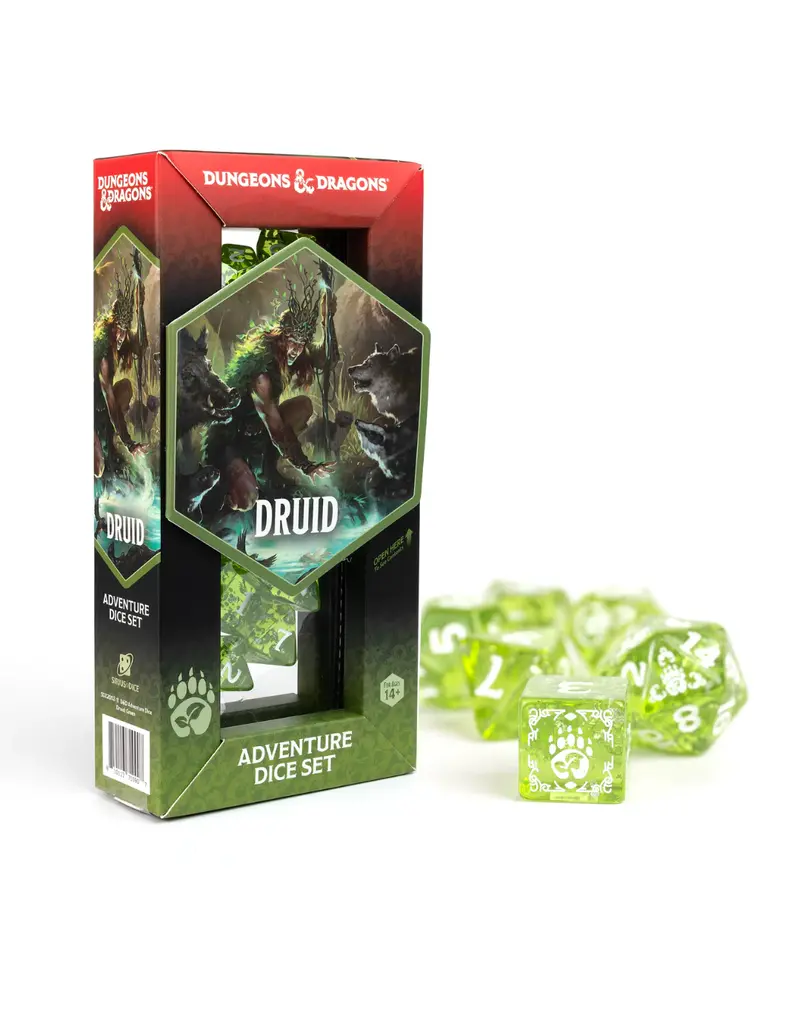 Wizards of the Coast D&D Adventure Dice Set: Druid - Green