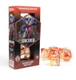 Wizards of the Coast D&D Adventure Dice Set: Sorcerer - Orange