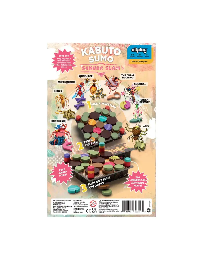 BoardGameTables.com Kabuto Sumo: Sakura Slam