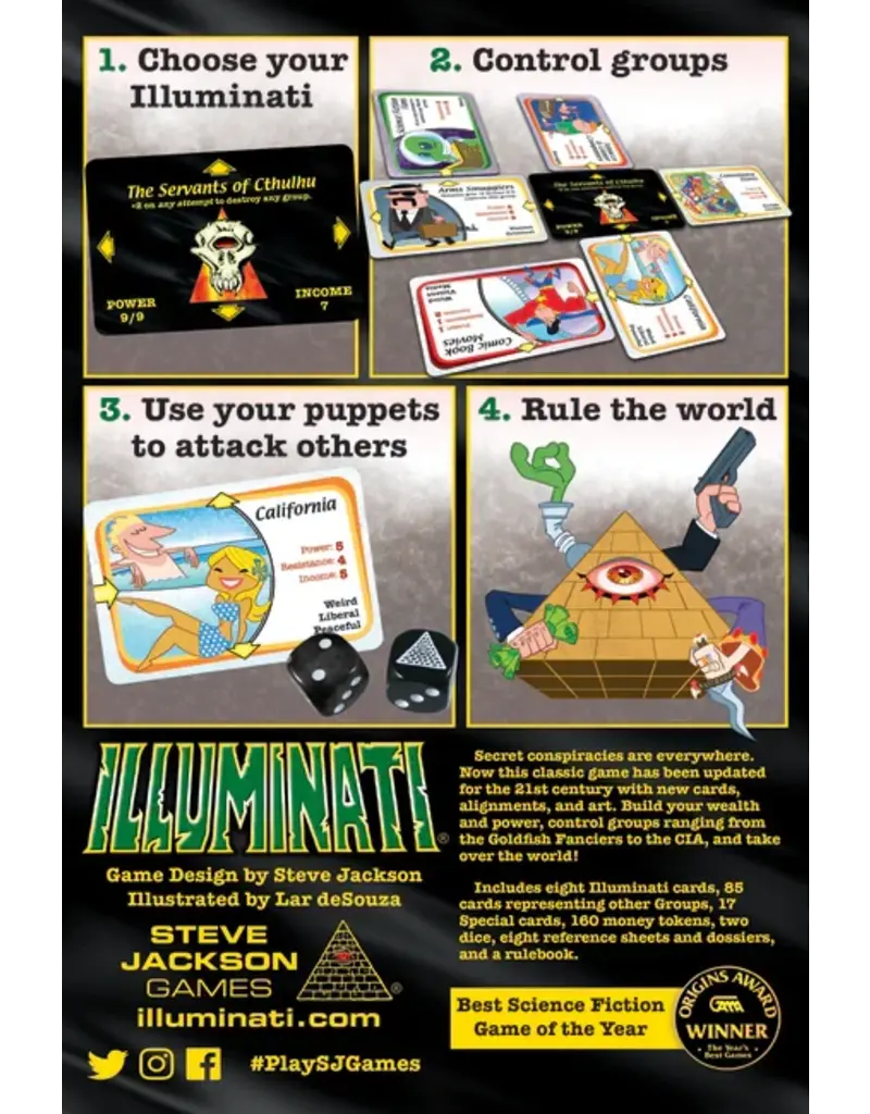 Steve Jackson Games Illuminati 2nd Edition: The Game of Conspiracy