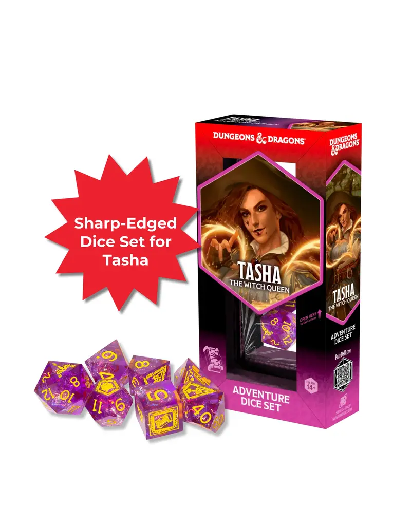 Wizards of the Coast D&D Adventure Dice Set - Tasha the Witch Queen: Sharp-Edged