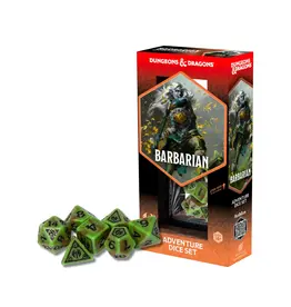 Wizards of the Coast D&D Adventure Dice Set - Barbarian: Green, Brown