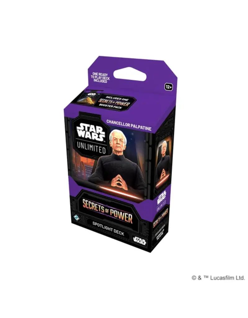 Fantasy Flight Games Star Wars: Unlimited - Secrets of Power - Chancellor Palpatine Spotlight Deck (Pre-Order)