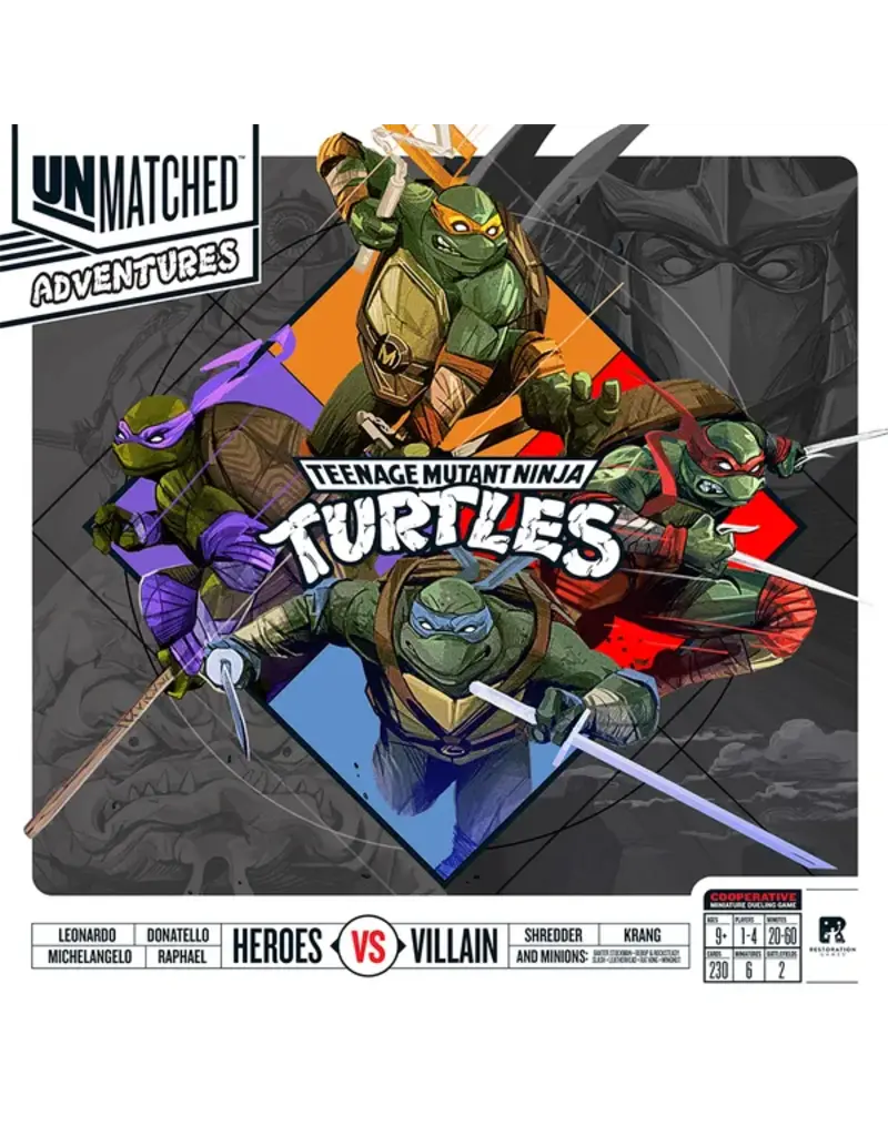 Restoration Games Unmatched Adventures: Teenage Mutant Ninja Turtles