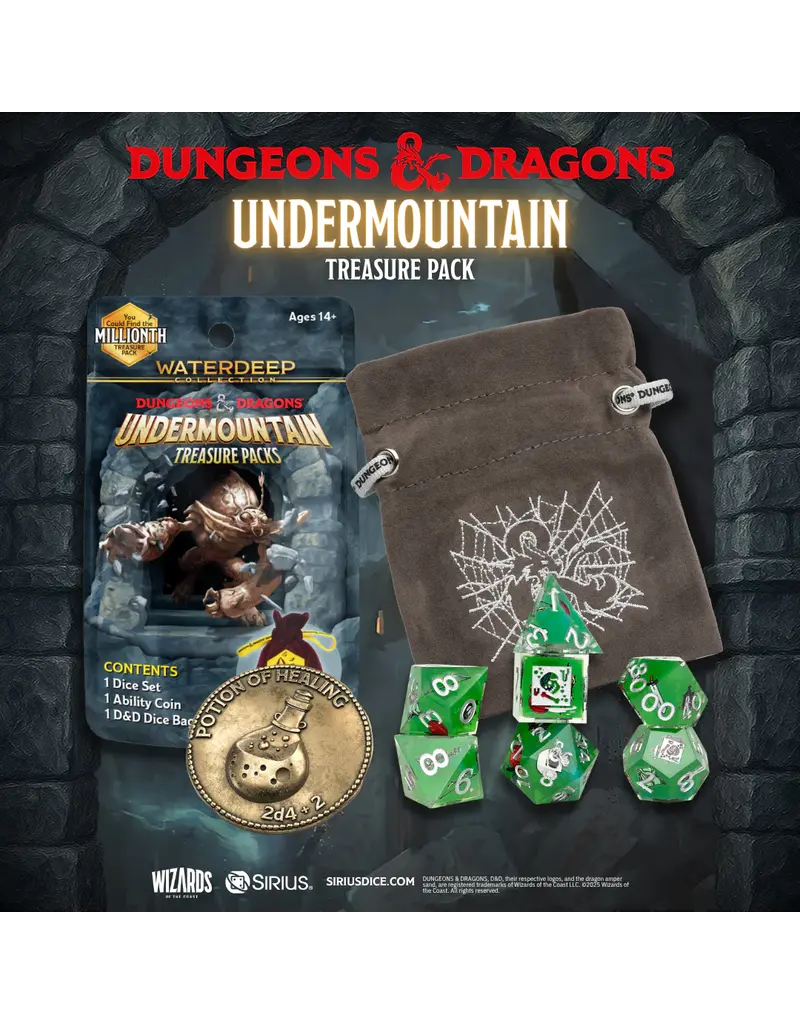 Sirius Dice Dungeons & Dragons: Undermountain Treasure Blind Pack