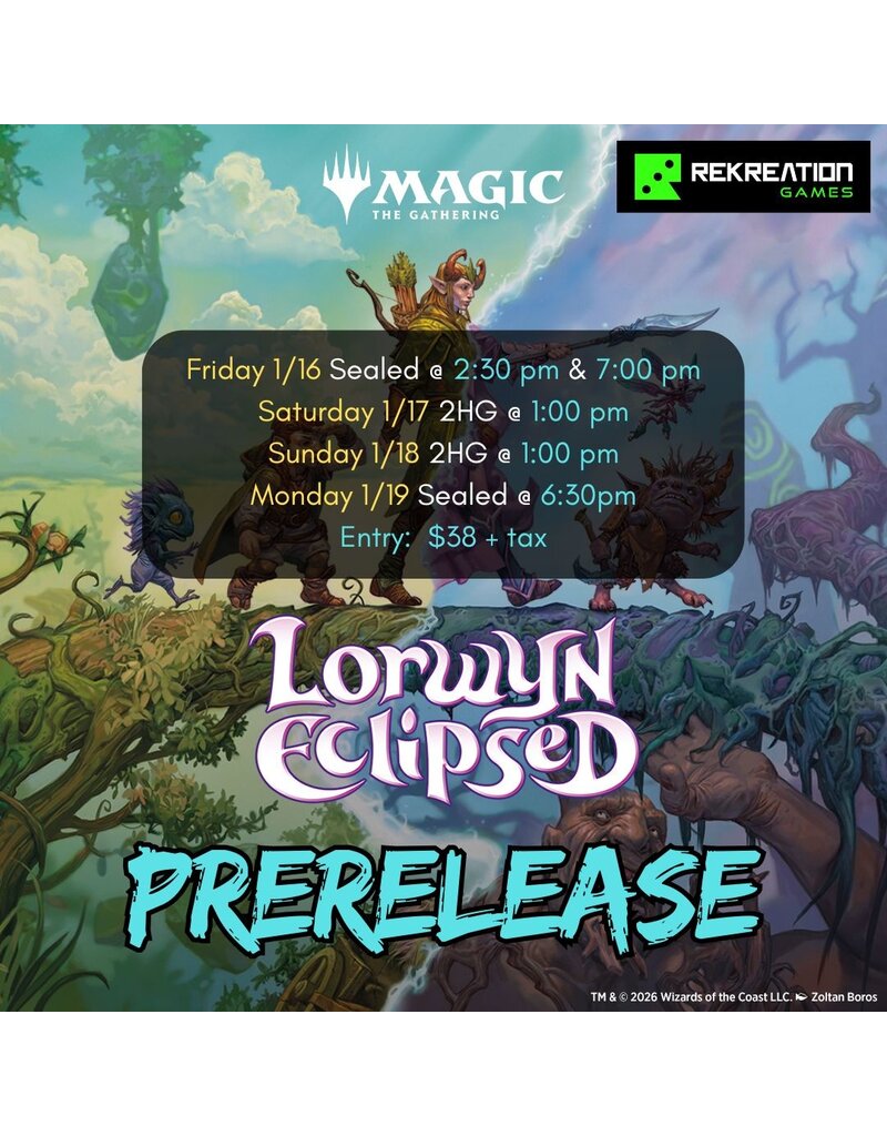 Wizards of the Coast MTG Lorwyn Eclipsed 2-Headed Giant Prerelease Event Entry - Saturday 1:00pm 1/17