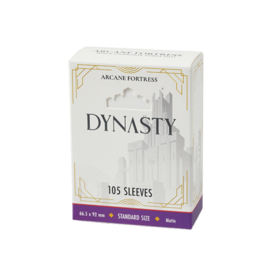 Arcane Fortress Dynasty Collection Sleeves - Matte Snow White (105ct)