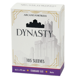 Arcane Fortress Dynasty Collection Sleeves - Matte Shadow Black (105ct)