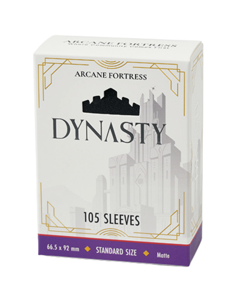 Arcane Fortress Dynasty Collection Sleeves - Matte Shadow Black (105ct)