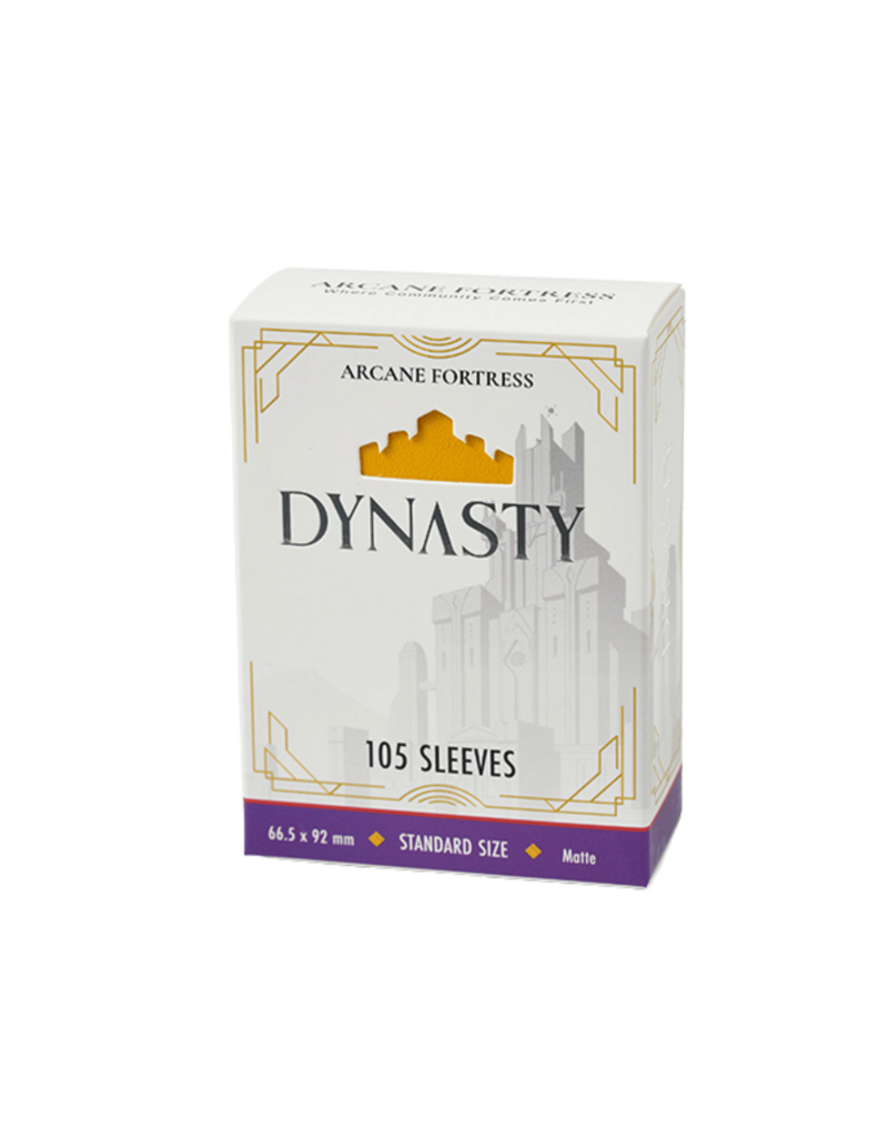 Arcane Fortress Dynasty Collection Sleeves - Matte Sun Gold (105ct)